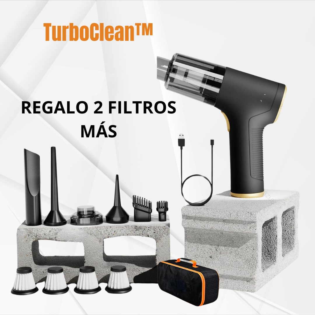 TurboClean™ - (Aspirador Potente 6 EN 1 + 2 FILTROS GRATIS)